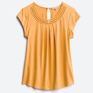Daniel Rainn Scoop Neck Pleated Top-NWT